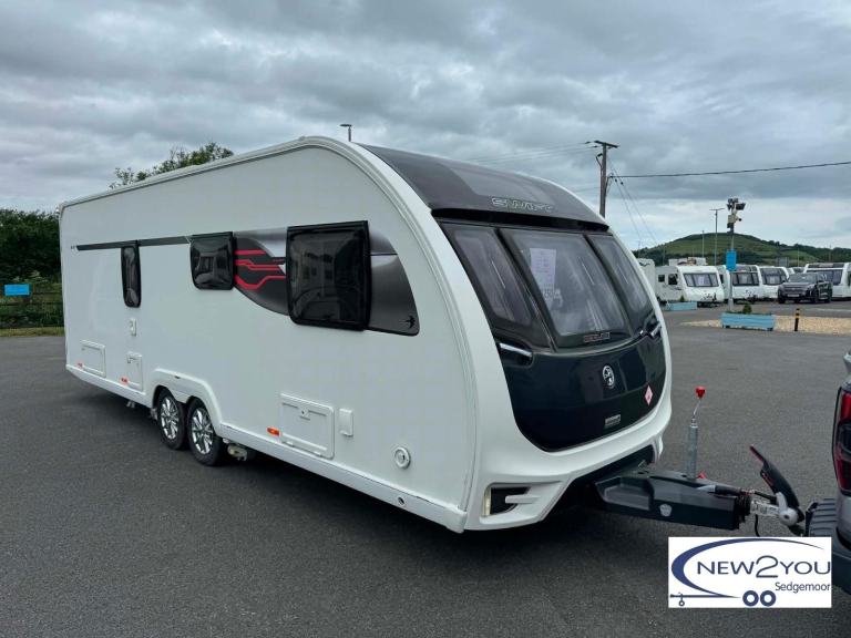 2018 Swift Eccles 635 4 Berth TRANSVERSE BED Caravan - STOCK NO J034