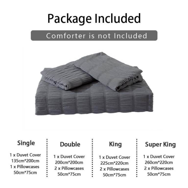 Seersucker Duvet Cover Set