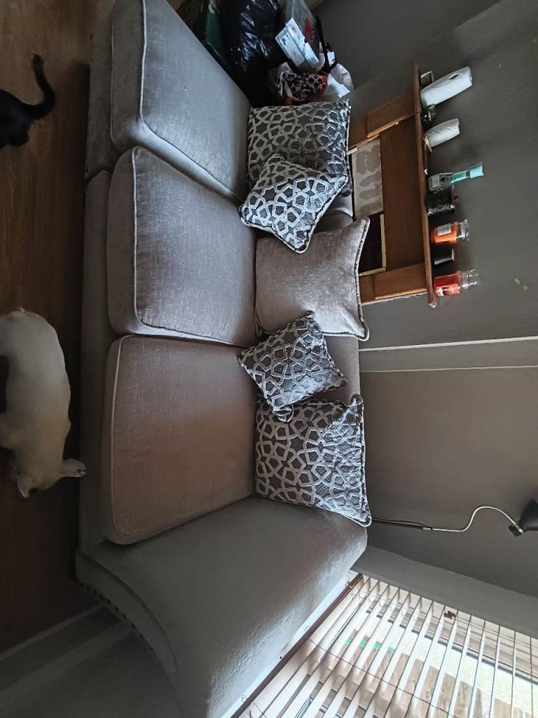 Cream sofa