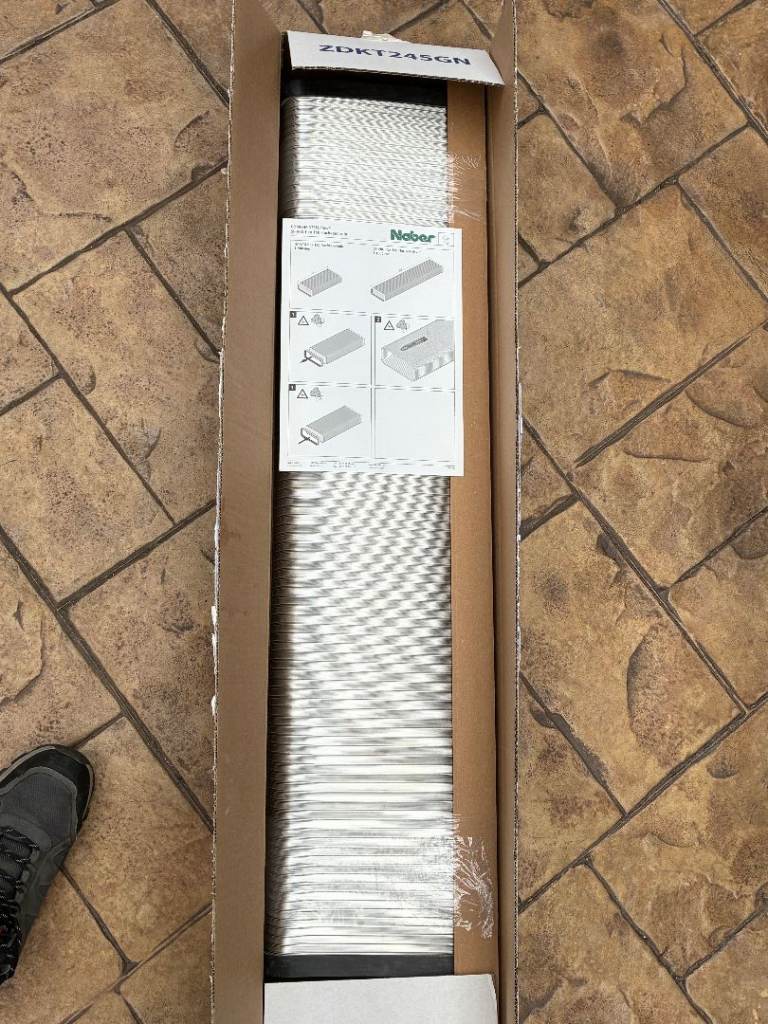 Gaggenau AD858010 Flat Duct Flex Pipe, DN 150 Metal For Ventilation Systems