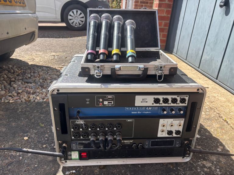 Digital Mixing Desk & Mics in case ready to roll! 