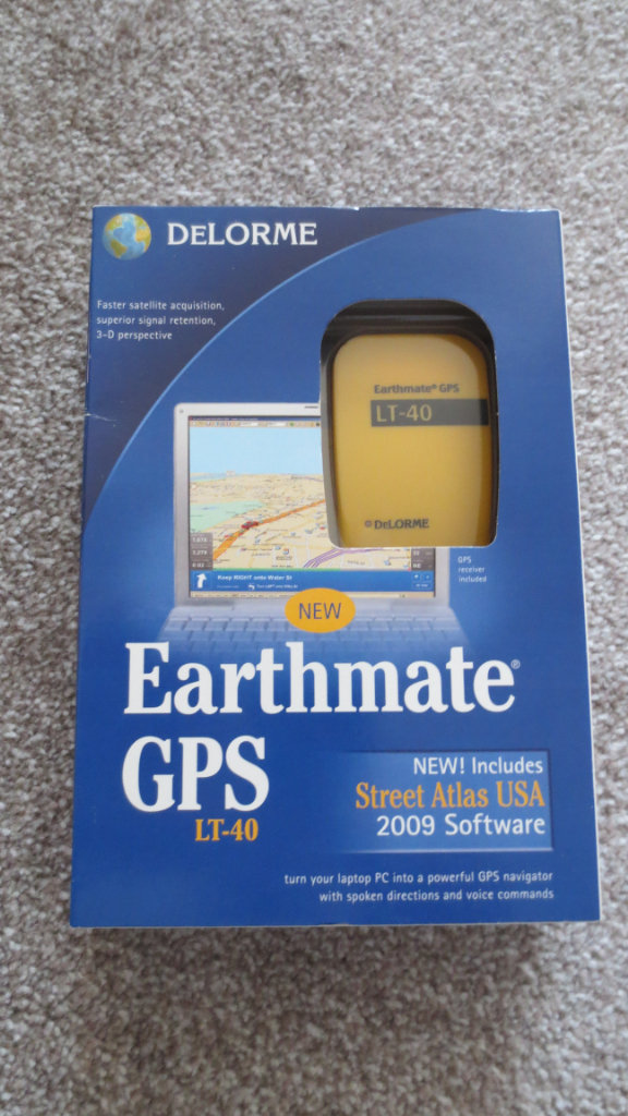 Brand New Delorme USA Earthmate GPS LT-40 Includes Street Atlas USA