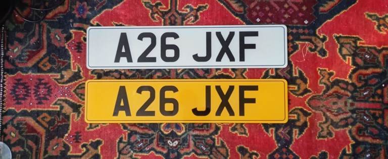 JAGUAR XF REGISTRATION NUMBER A26 JXF