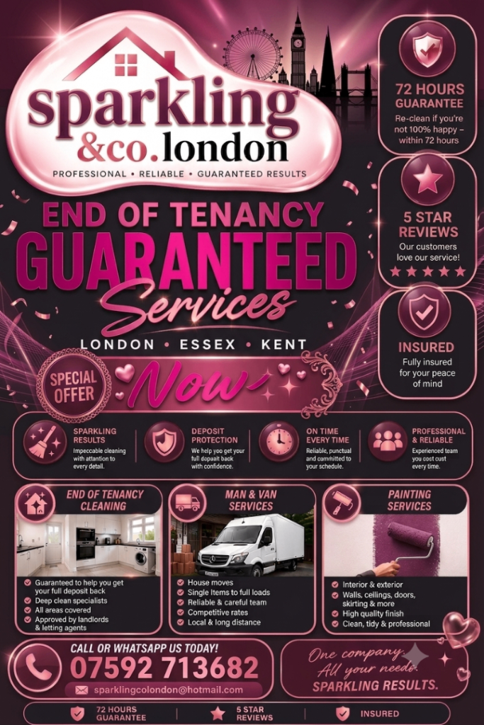 🏡CHEAPEST PROFESSIONAL GUARANTEED END OF TENANCY CLEANING LONDON ESSEX KENT