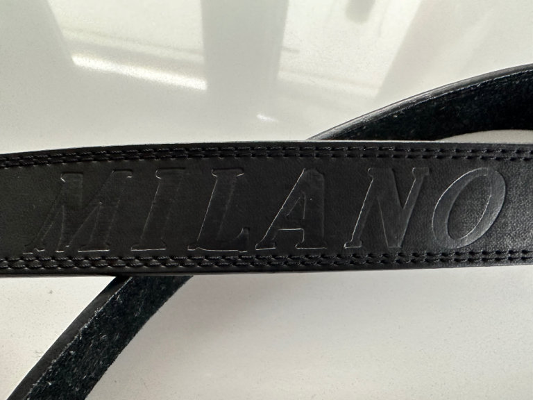 Milano designer part leather belt…Mens