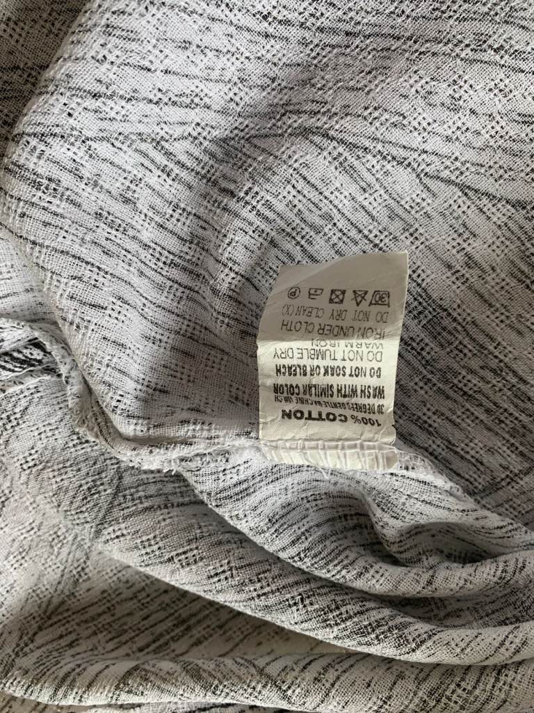 Izabel London Geometric Abstract Print Oversized Top Multi White UK size 12 