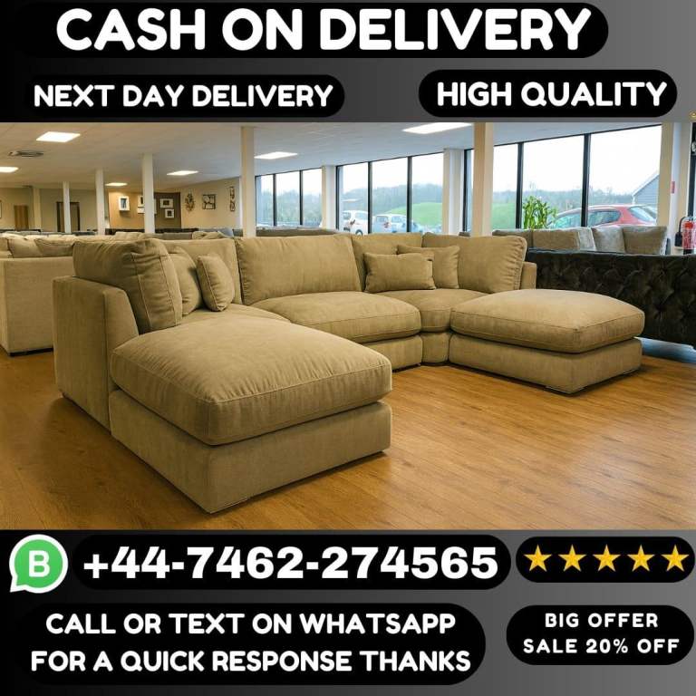 Mega Sofa Sale – U-Shape Corner & 3+2 Sets at Hot Deals!
