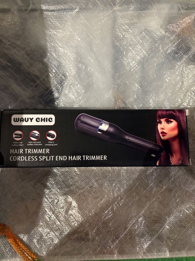 Cordless split end hair trimmer