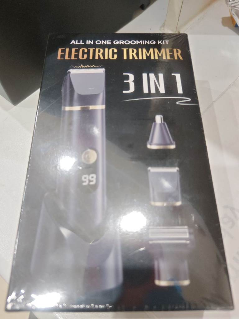 Brand New 3-in-1 Electric Hair & Beard Trimmer Grooming Kit