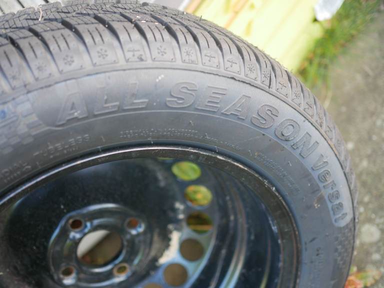 4 Brand New All Season / Winter Tyres on Vauxhall Corsa rims