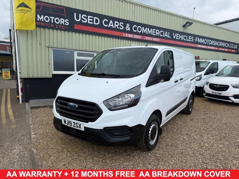 2019 19 FORD TRANSIT CUSTOM 2.0 300 ECOBLUE PANEL VAN 5DR DIESEL MANUAL L1 H1 EU