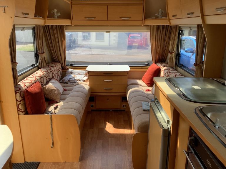 Elddis 544 towing caravan 