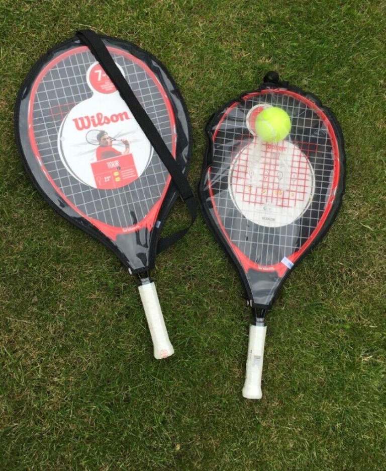 2 Brand new Wilson tennis rackets aged 7 - 8 years old