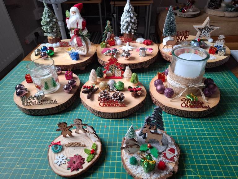 Handmade Christmas Table decor 