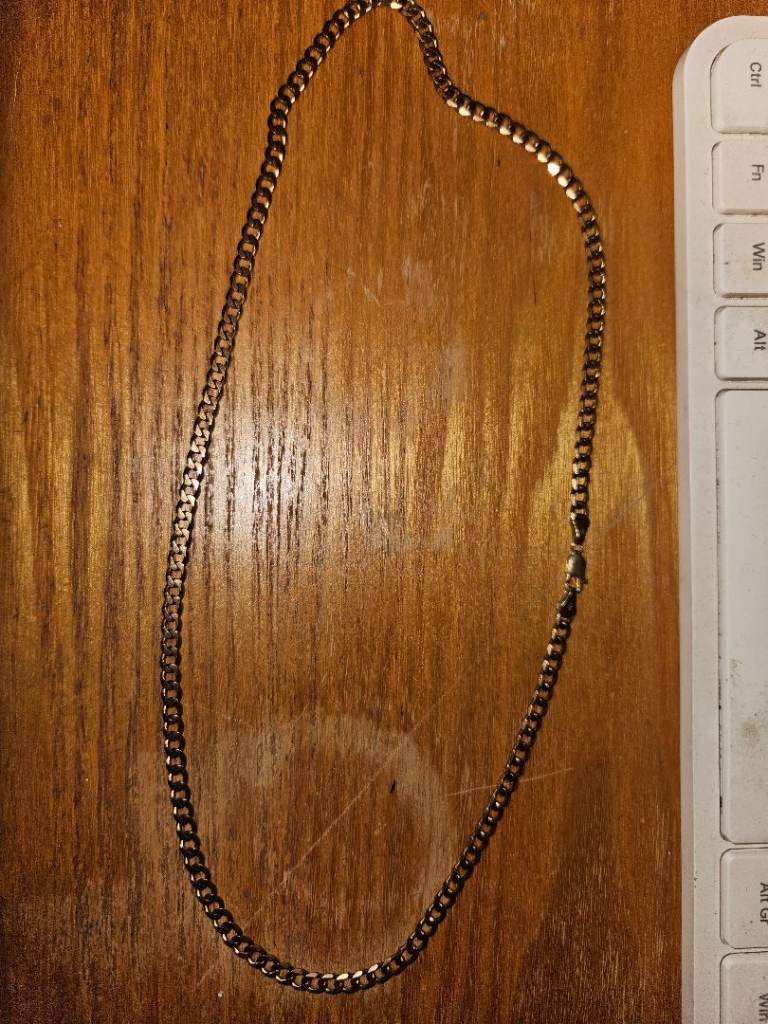 9ct rose gold curb chain 
