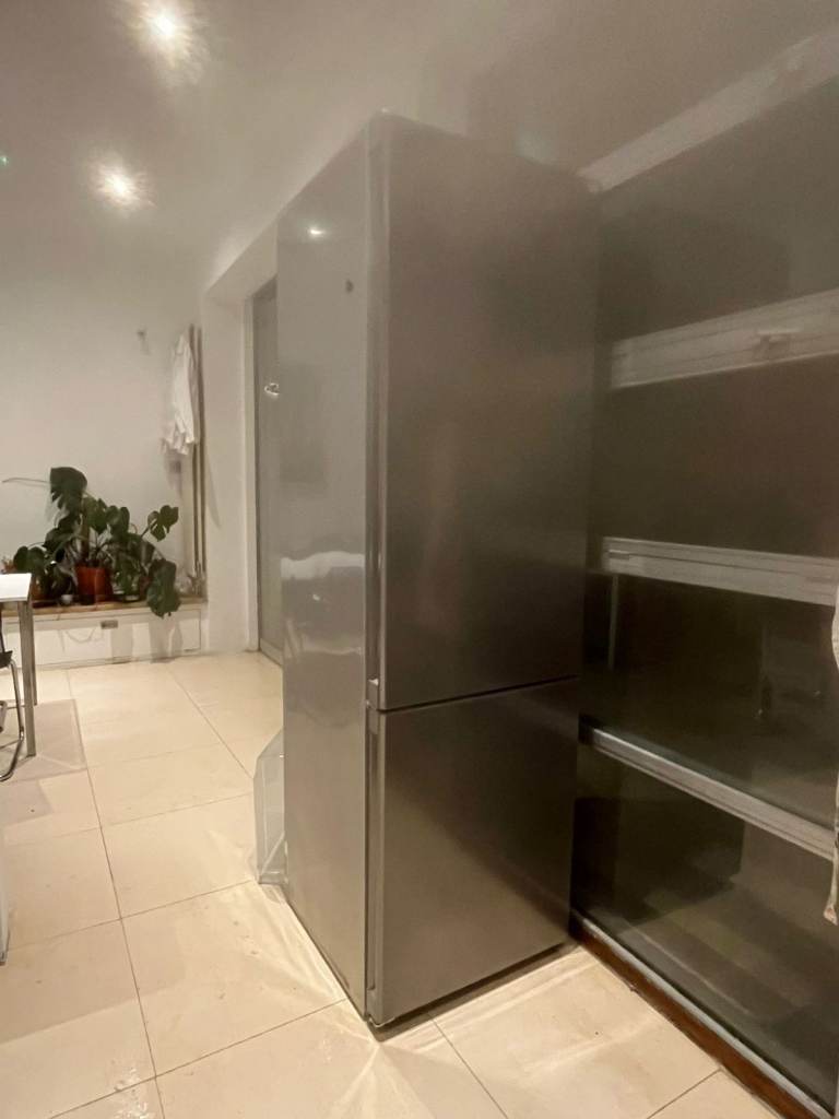 Liebherr 2 metre high fridge freezer steel