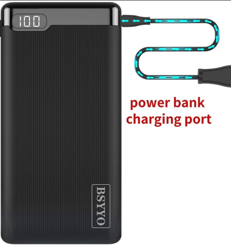 BSYYO 10000ma Powerbank - USB-C & 2 x USB Ports