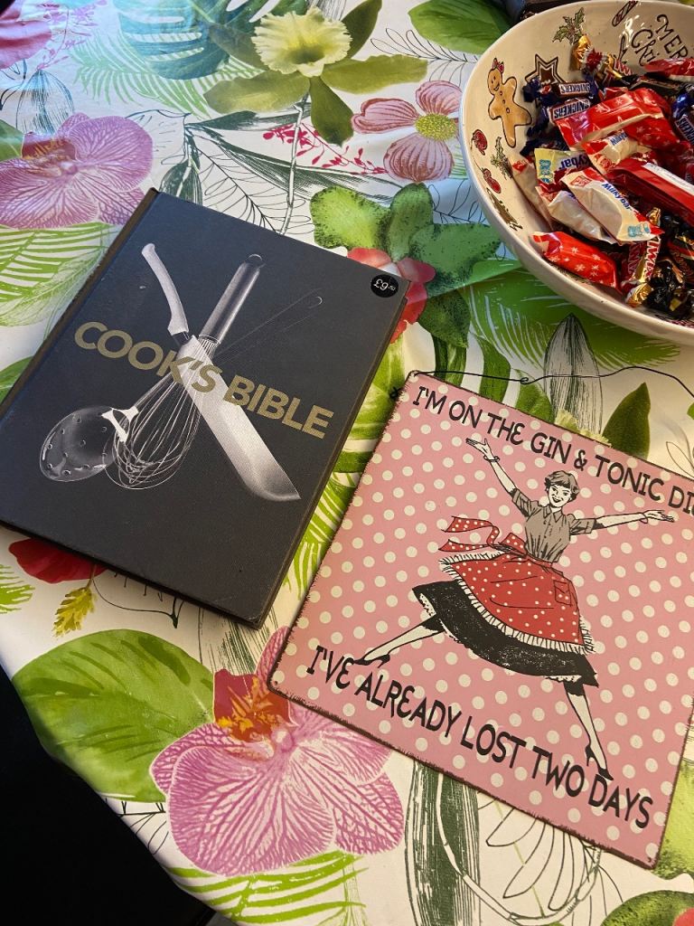 M&S Cooks Bible + Metal Hanging Sign 