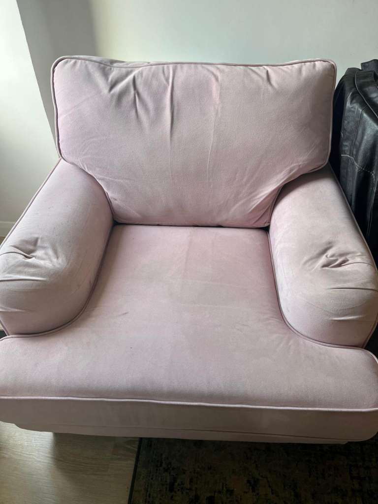 Coral Pink Armchair
