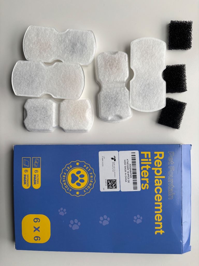 Cat fountain filters