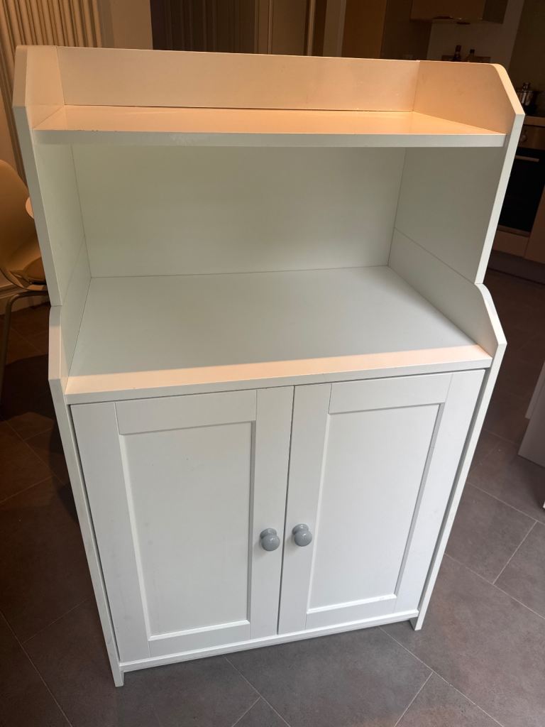 HAUGA IKEA WHITE CABINET WITH 2 doors