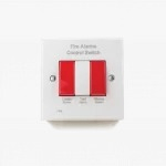 Fire Alarm Control Switch - White, never used