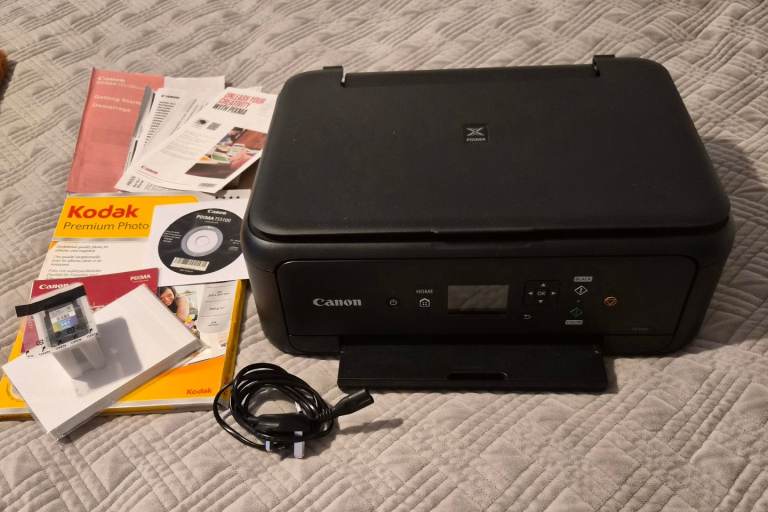 Title: Canon PIXMA TS5150 Wireless Printer (Like New + Extra Ink!)