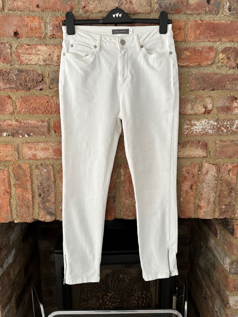 Ladies White Jeans From Mint Velvet size 10