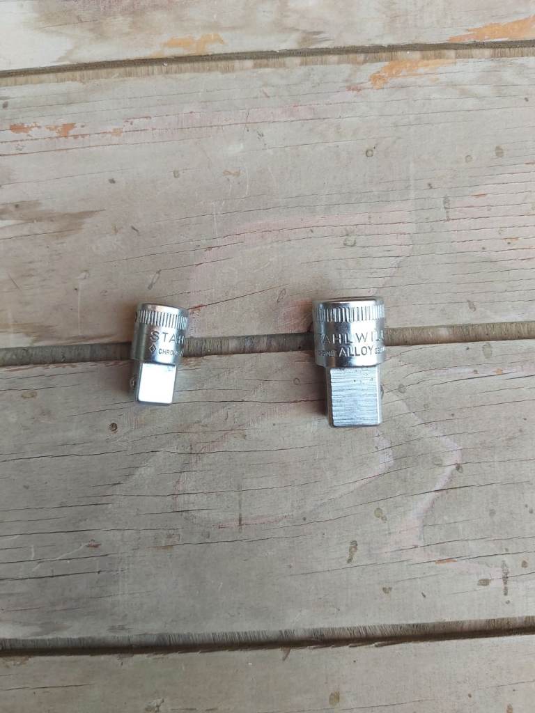 Stahlwille socket adaptors 1/4 to 3/8 and 3/8 to 1/2 inch. Brand new