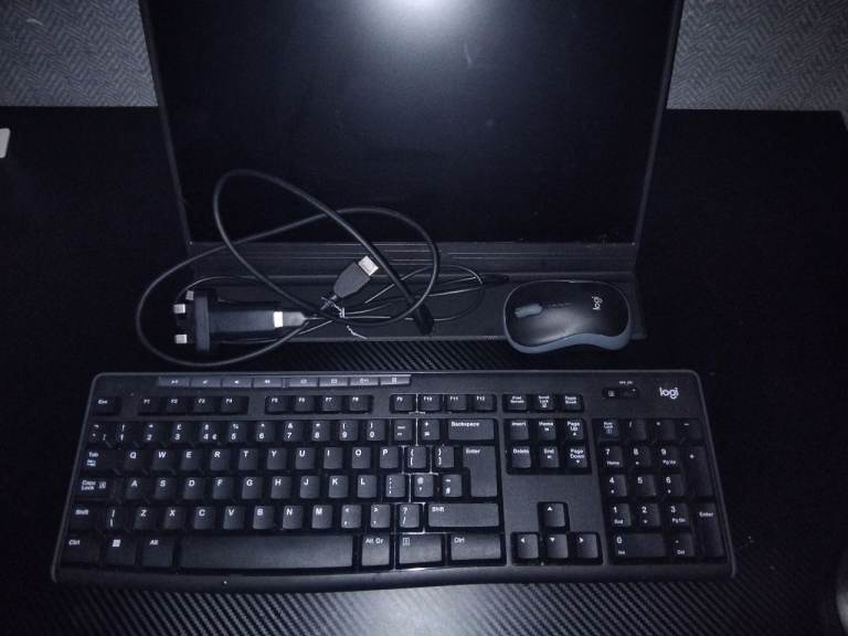 Portable monitor & wireless keyboard/mouse