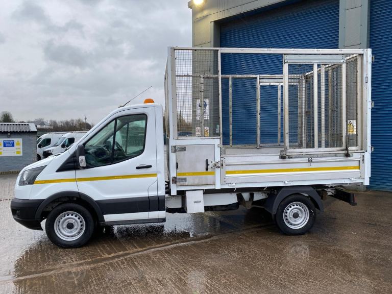 2018/68 FORD TRANSIT T350 2.0 ECOBLUE TDCI CAGED TIPPER WITH ALLOY DROPSIDES