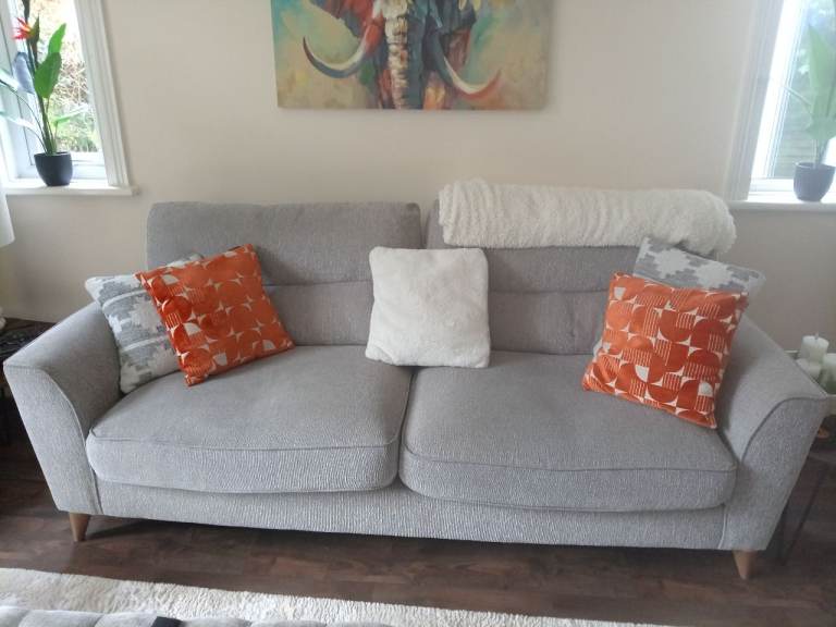 Oak furniture 4 seater sofa