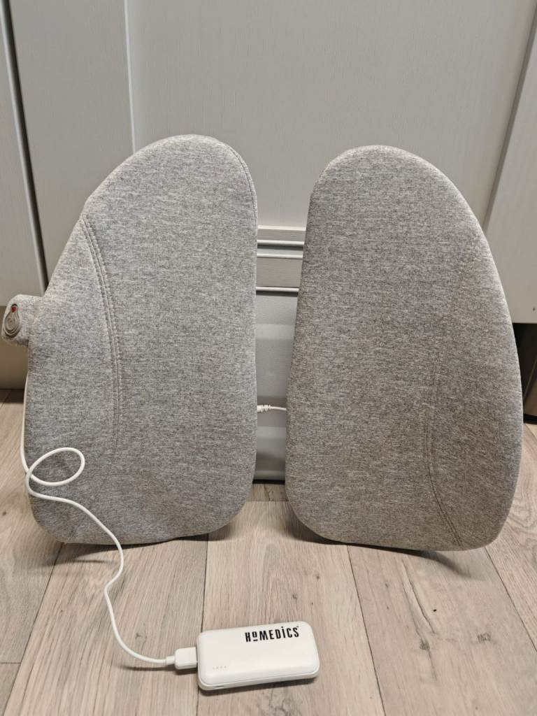 Heated back support cushion