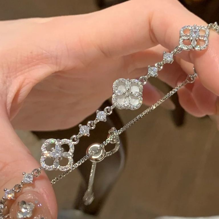 S925 silver mother of pearl bracelet 