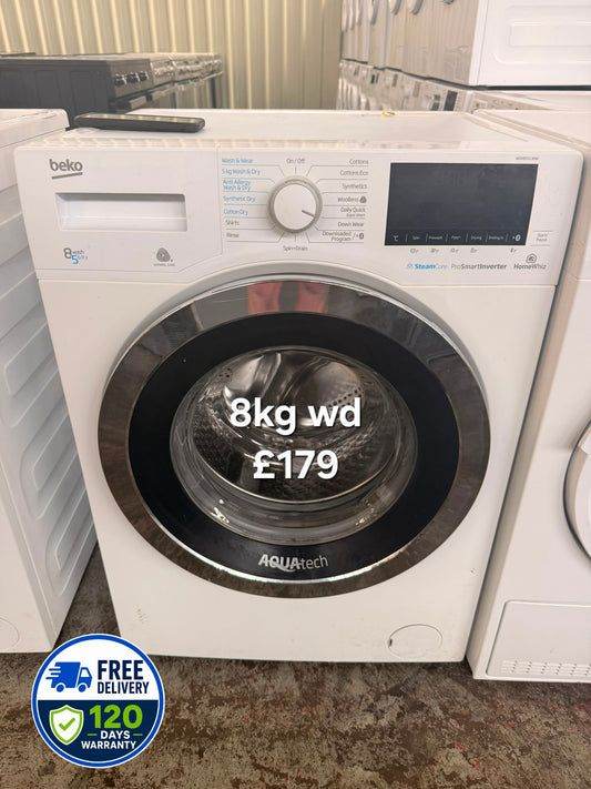 Beko 8kg Washer Dryer 🌟 Free Delivery 🌟 120 Days Warranty 🌟 