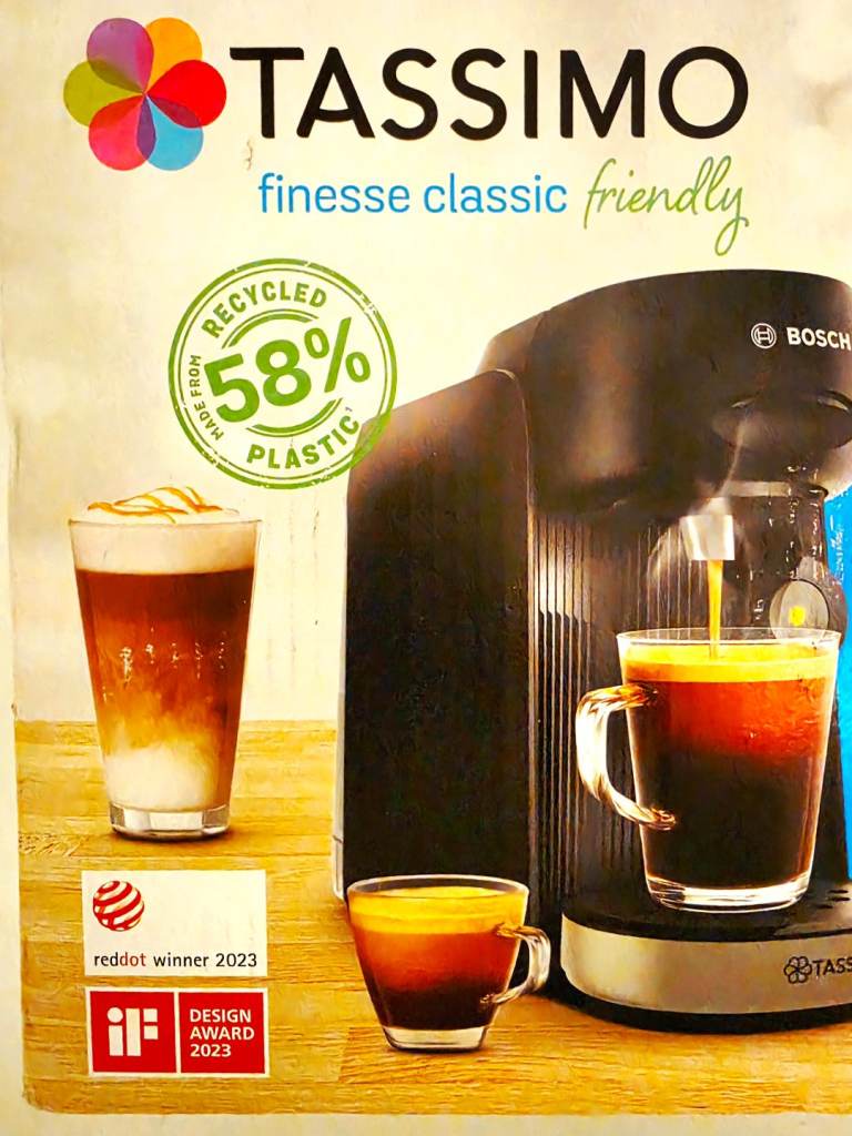 Bosch Tassimo Finesse Classic Friendly Pod Coffee Machine Black Brand New In The Box