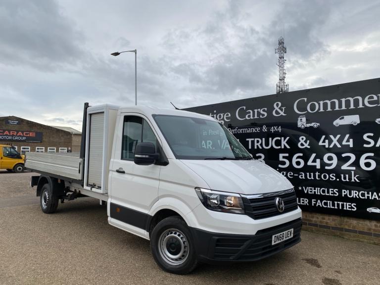2018 Volkswagen Crafter CR35 2.0 TDI 140PS L3 LWB DROPSIDE PICK UP TRUCK 49K FVWSH 1 OWNER AIR CO...