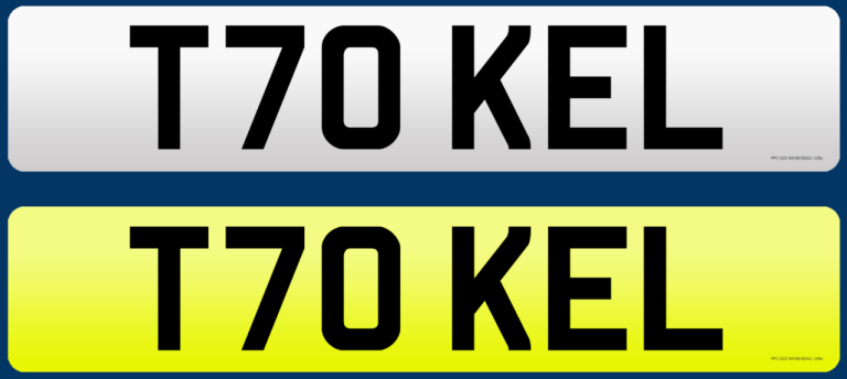 T70 KEL – Cherished Number Plate for Sale - VAT Qualified