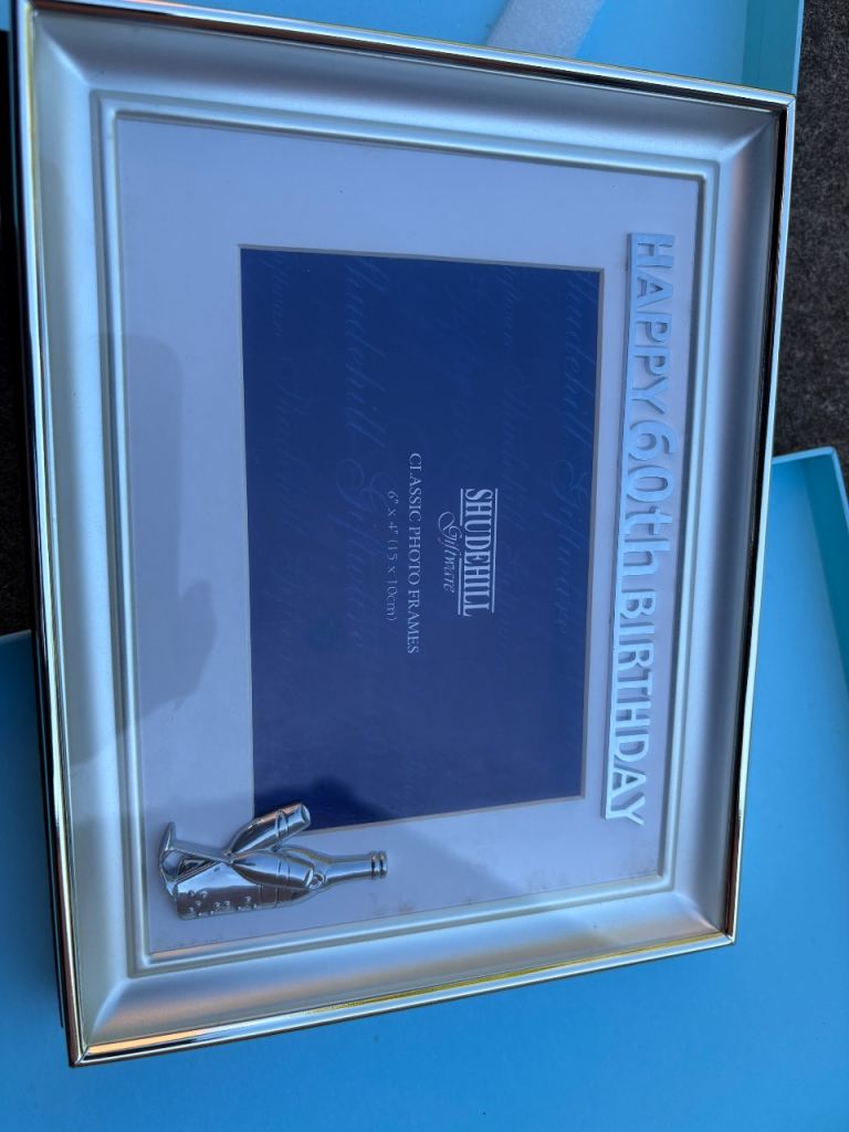 60th Birthday Photo Frame 6” x4”