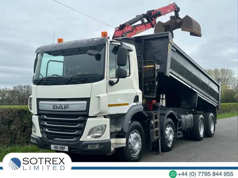 DAF TRUCKS CF370 8 X 4 Tipper with Grab