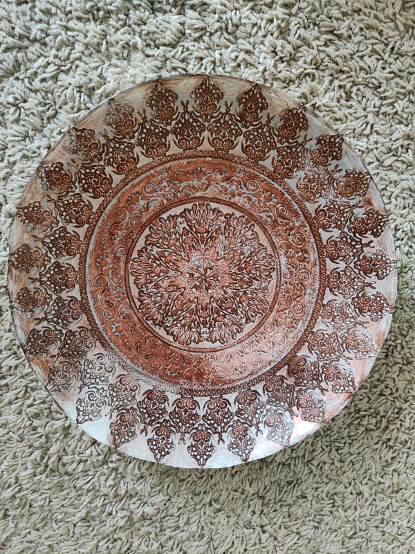 Bronze Pretty Enamel Design Bowl 