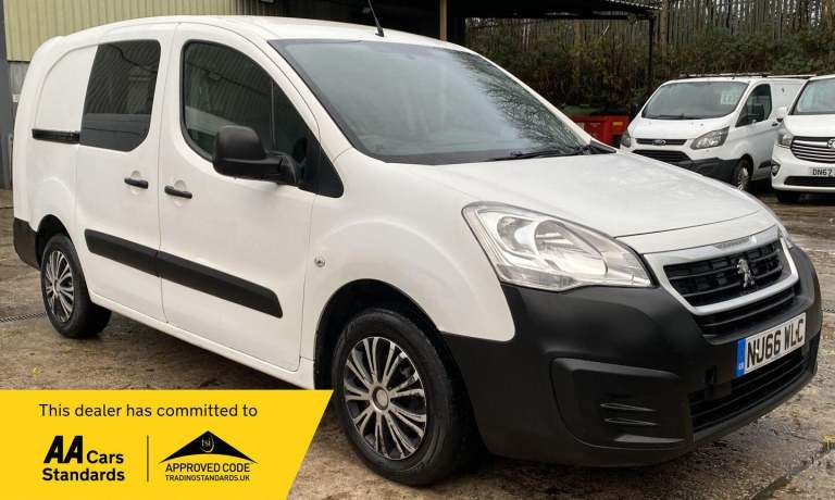 2016 Peugeot Partner 1.6 BlueHDi 744 S Crew Van 6dr Diesel Manual L2 (113 g/km, 100 bhp) PANEL VA...