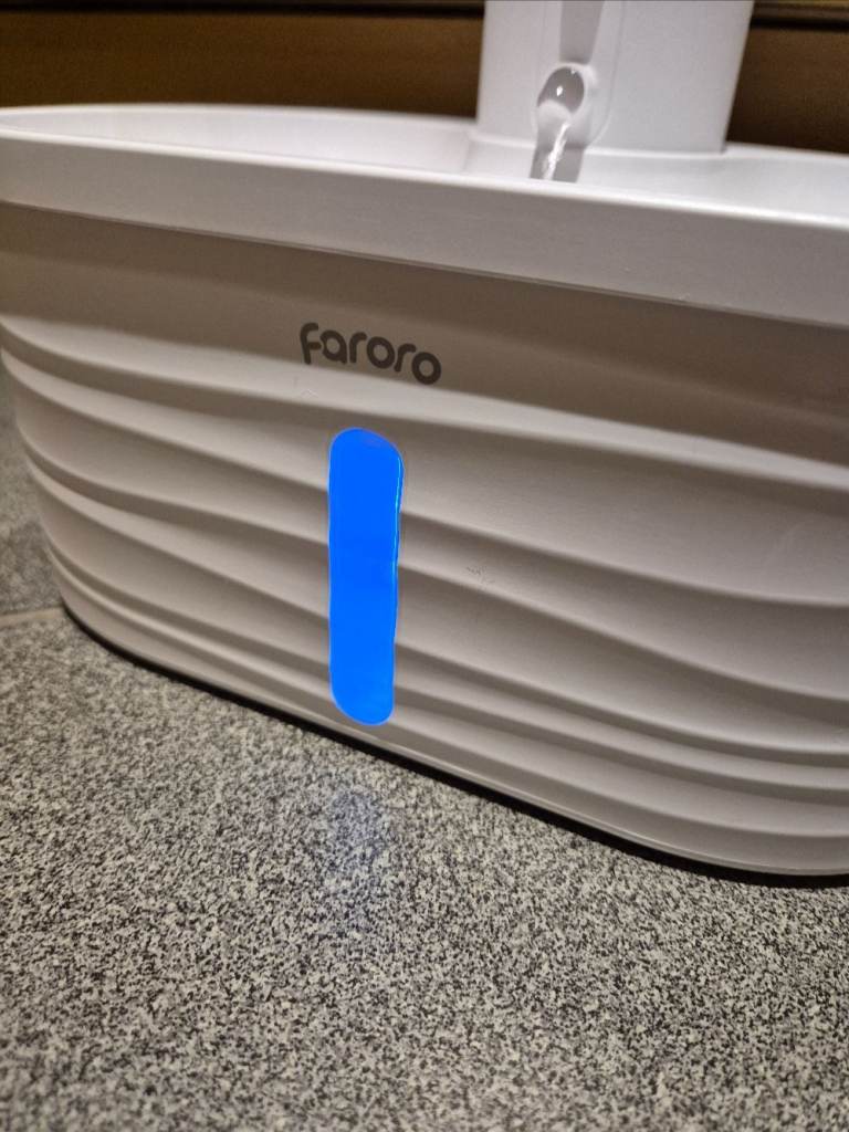 Faroro WF01 Cat Water Fountain, 2.5L Rechargable via USB-C Operated with Motion Sensor