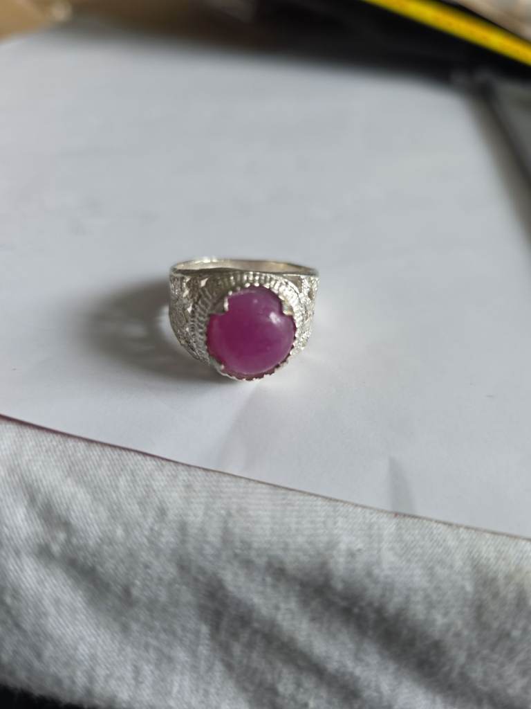 Pure Natural Ruby gemstone ring 