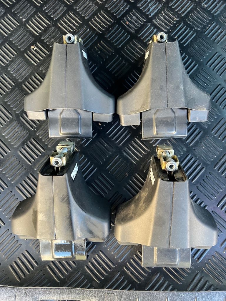 Thule 750 Foot Pack | Black | x 4 For Use With Rapid System Roof Bars