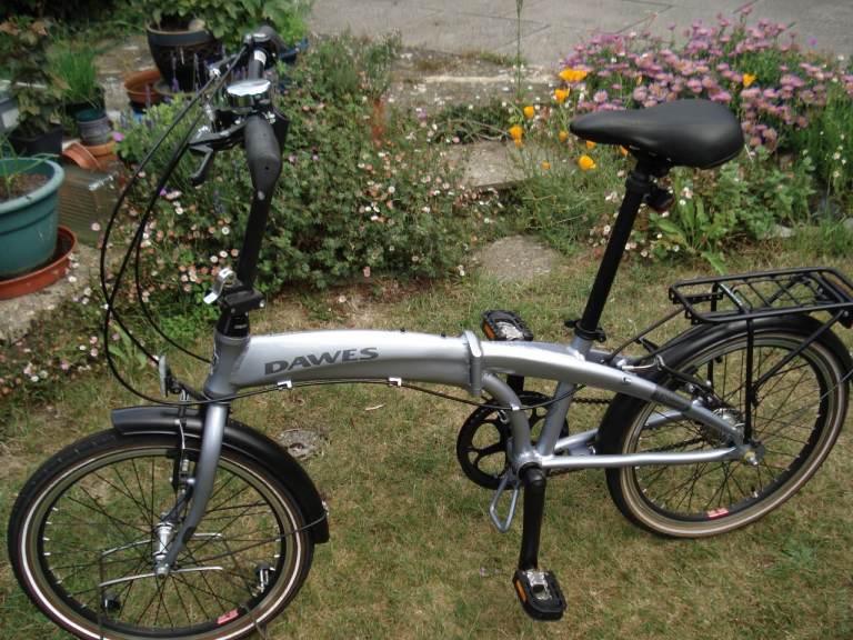 Dawes Folding Bike – Silver, Good Condition