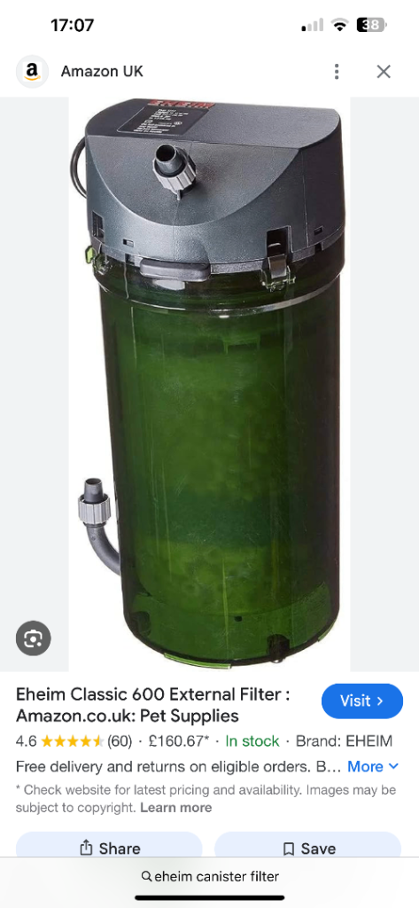 External fish tank filter 