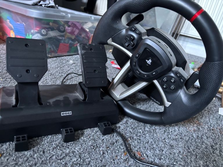 PlayStation wheel and peddles 