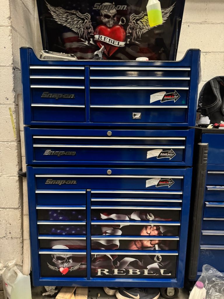 Snap on tool box
