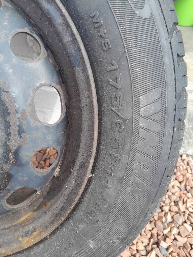 Spare wheel and tyre M+S 175/65 R14 